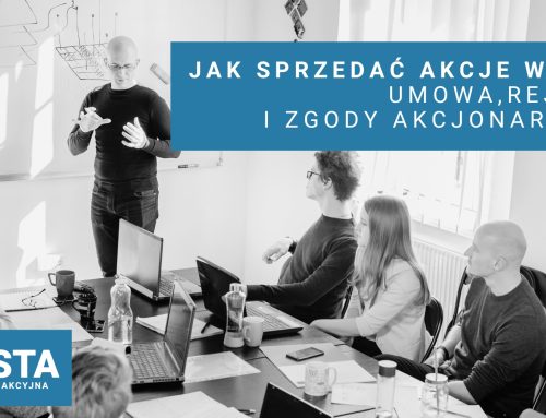 Jak sprzedać akcje w prostej spółce akcyjnej? Umowa, rejestr i zgody akcjonariuszy