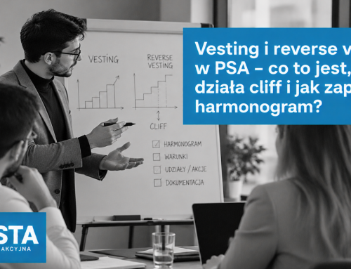 Vesting i reverse vesting w PSA – co to jest, jak działa cliff i jak zapisać harmonogram?